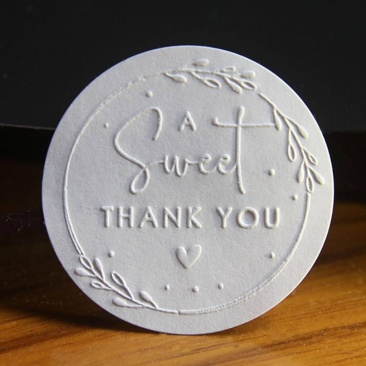 Custom Embossed Round Stickers: Elevate Your Branding with Elegance