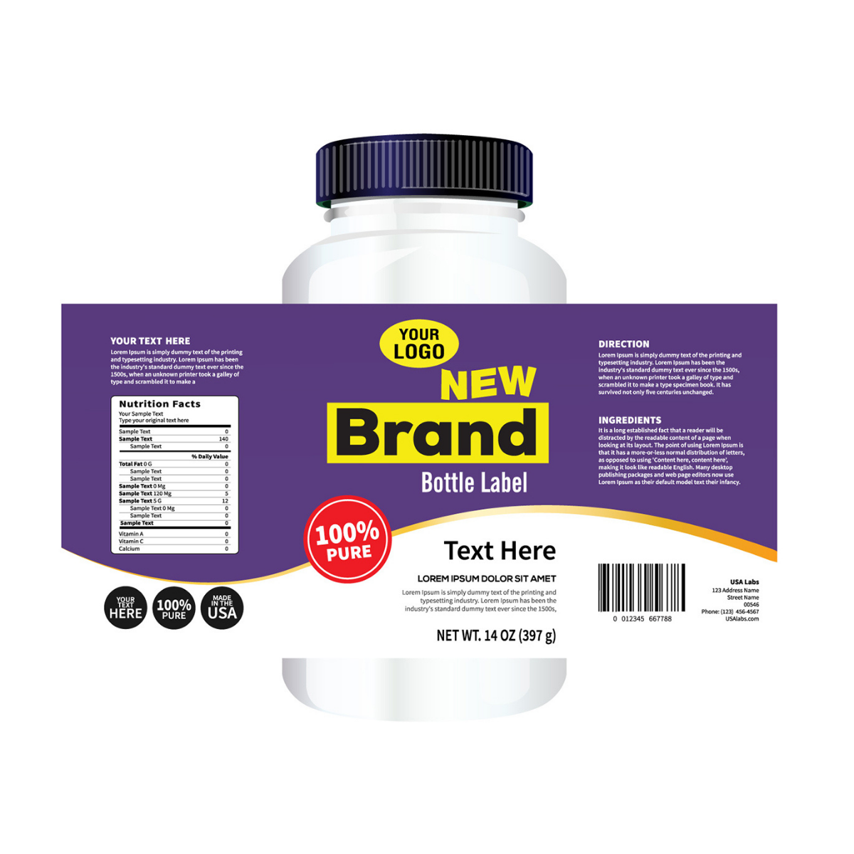 Ultimate Guide to Supplement Bottle Stickers: Design, Templates, and Printing