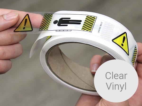 Clear Labels & Stickers  Custom, Transparent Vinyl Stickers