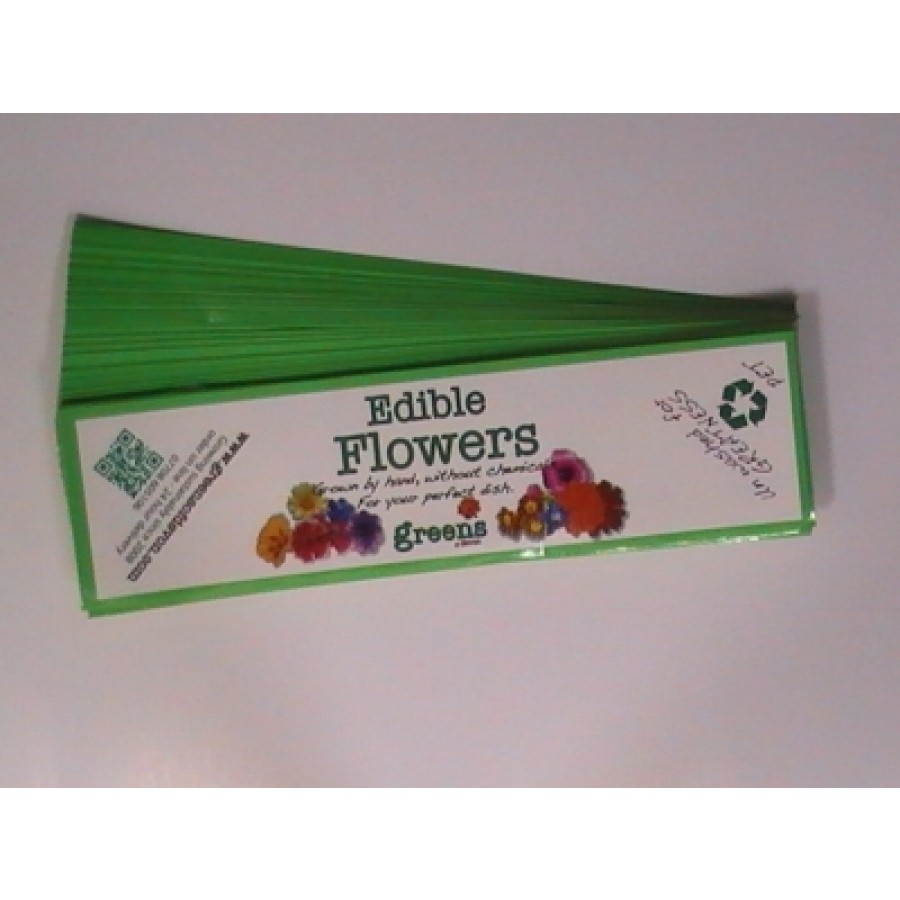 Rectangular White Vinyl Sticker