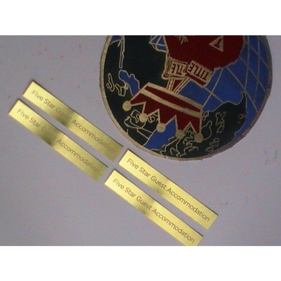 Golden Metal Stickers