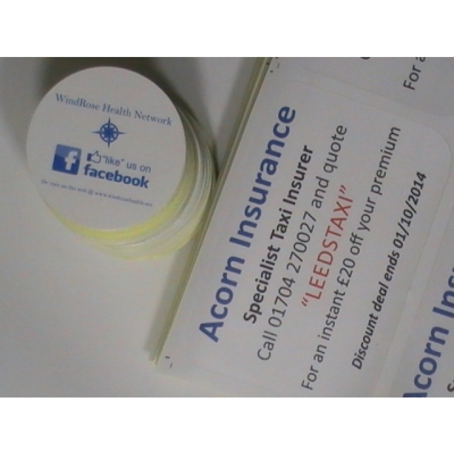 Octagon Paper Sticker