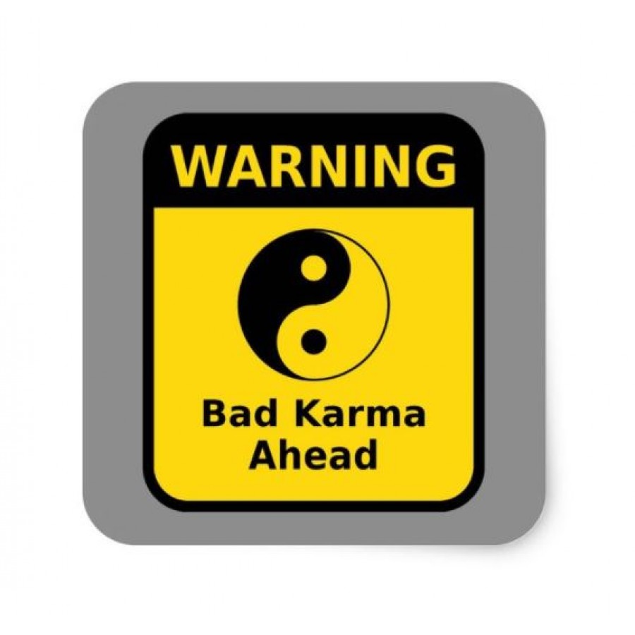 Square funny warning labels