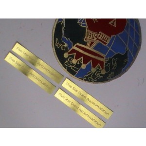 Golden Metal Stickers