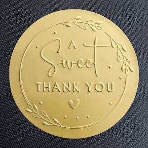Embossed Round Stickers