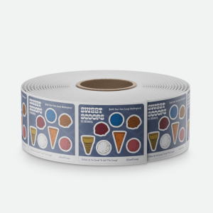 Satin Square Stickers