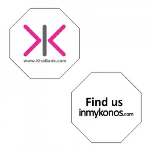 Octagon Clear Vinyl Sticker