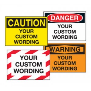 Die Cut warning stickers