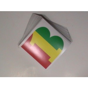 Square Clear Vinyl Sticker