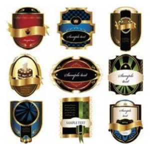 Die Cut Foiled Labels