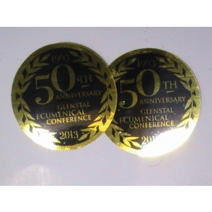 Octagon Metallic Stickers