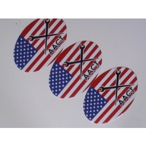 Oval White Vinyl Sticker
