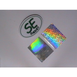 Oval Hologram Sticker