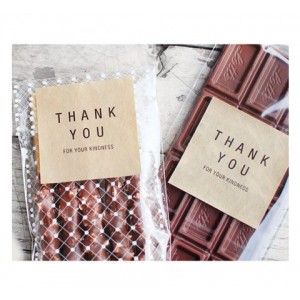 Square packaging stickers