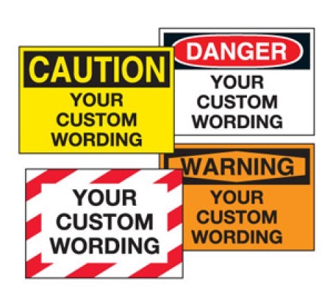 Die Cut warning stickers